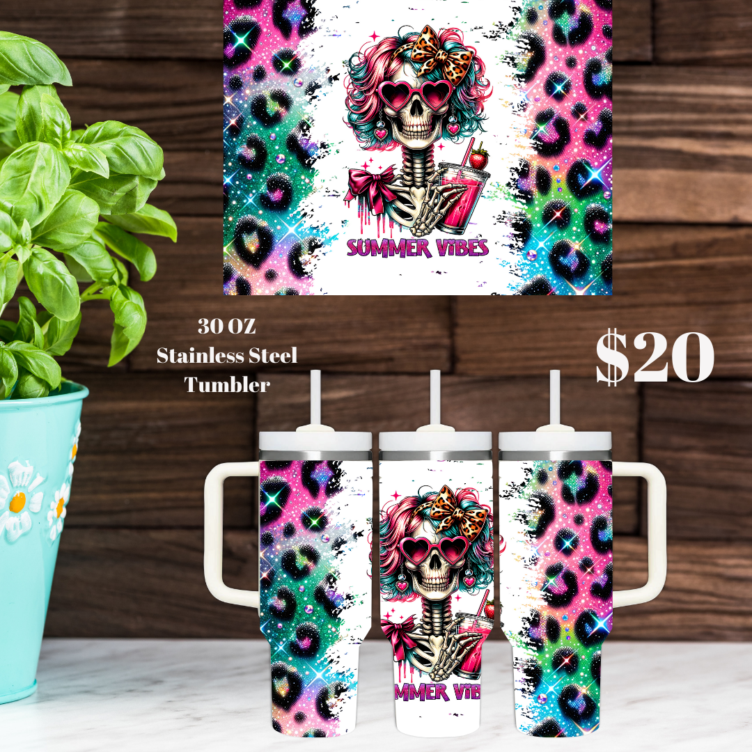 Whimsical Skeleton Tumbler Collection