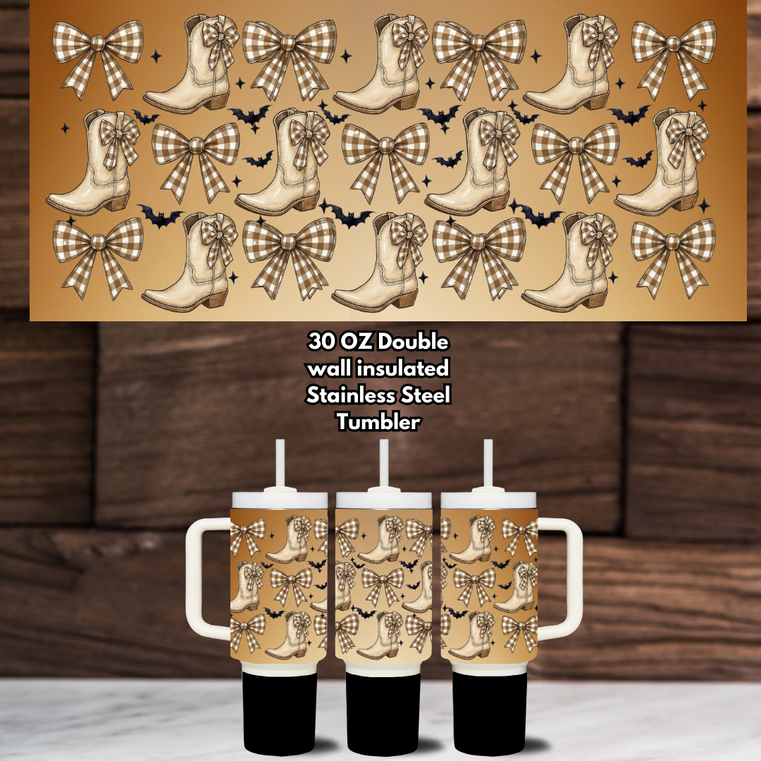 Rustic Charm Halloween Tumbler Collection – 30oz Stainless Steel