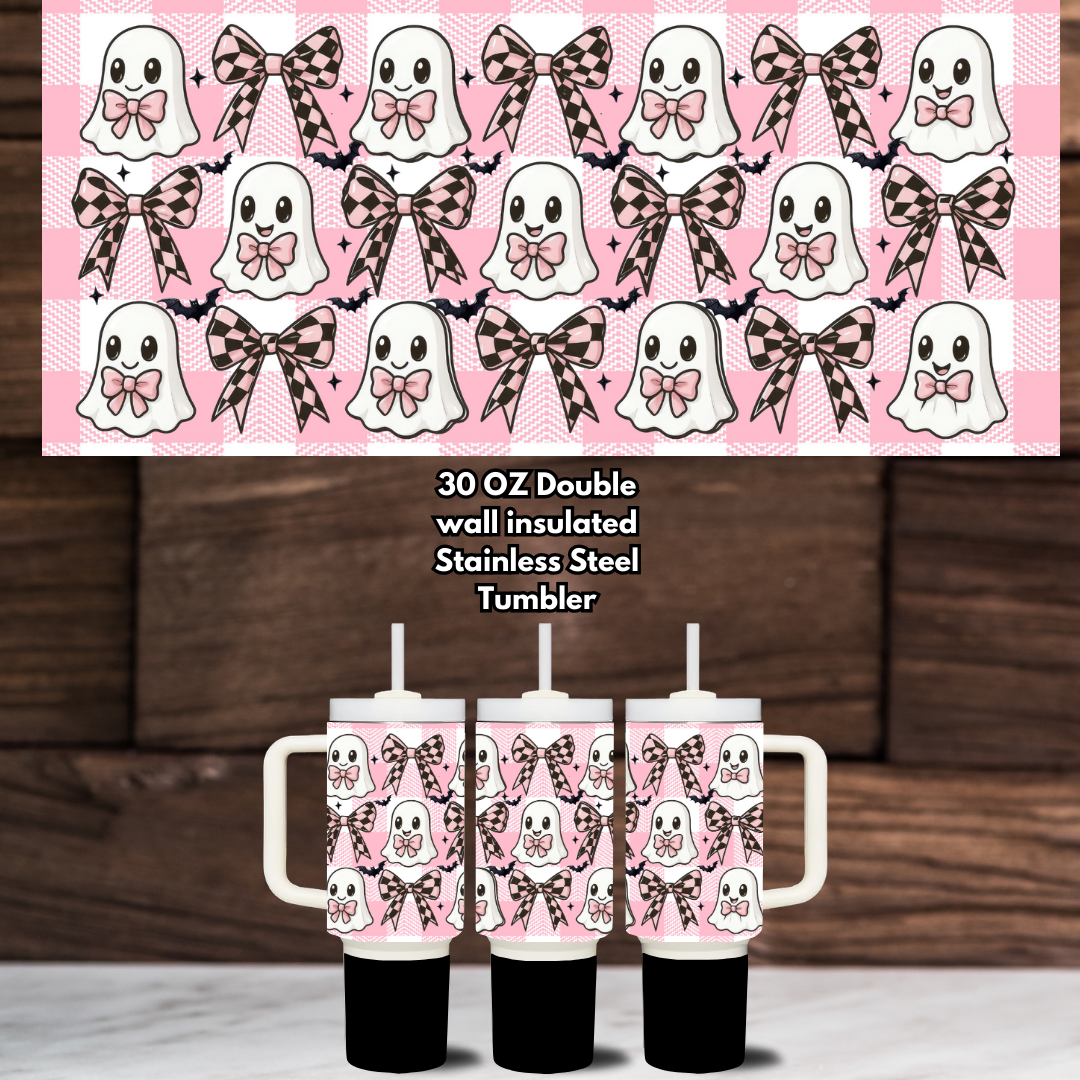 Pretty Spooky Pink Halloween Tumbler Collection – 30oz Stainless Steel