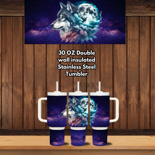 Lunar Wolf Guardian Tumbler Set