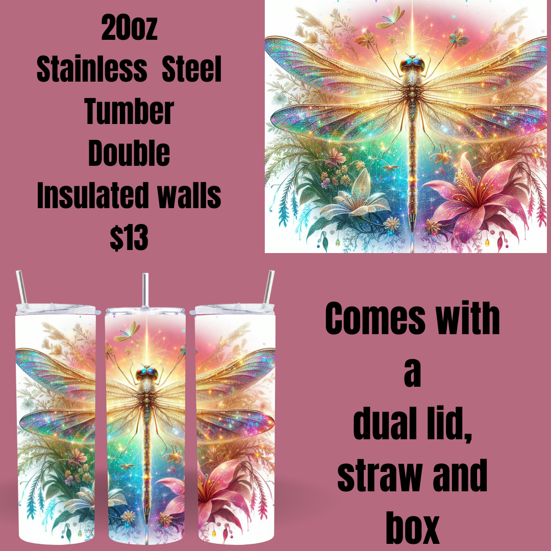 Mystical Dragonfly Insulated Tumbler Series