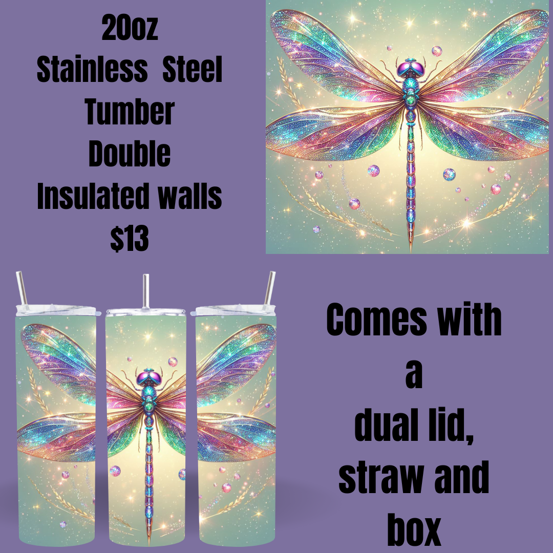 Mystical Dragonfly Insulated Tumbler Series