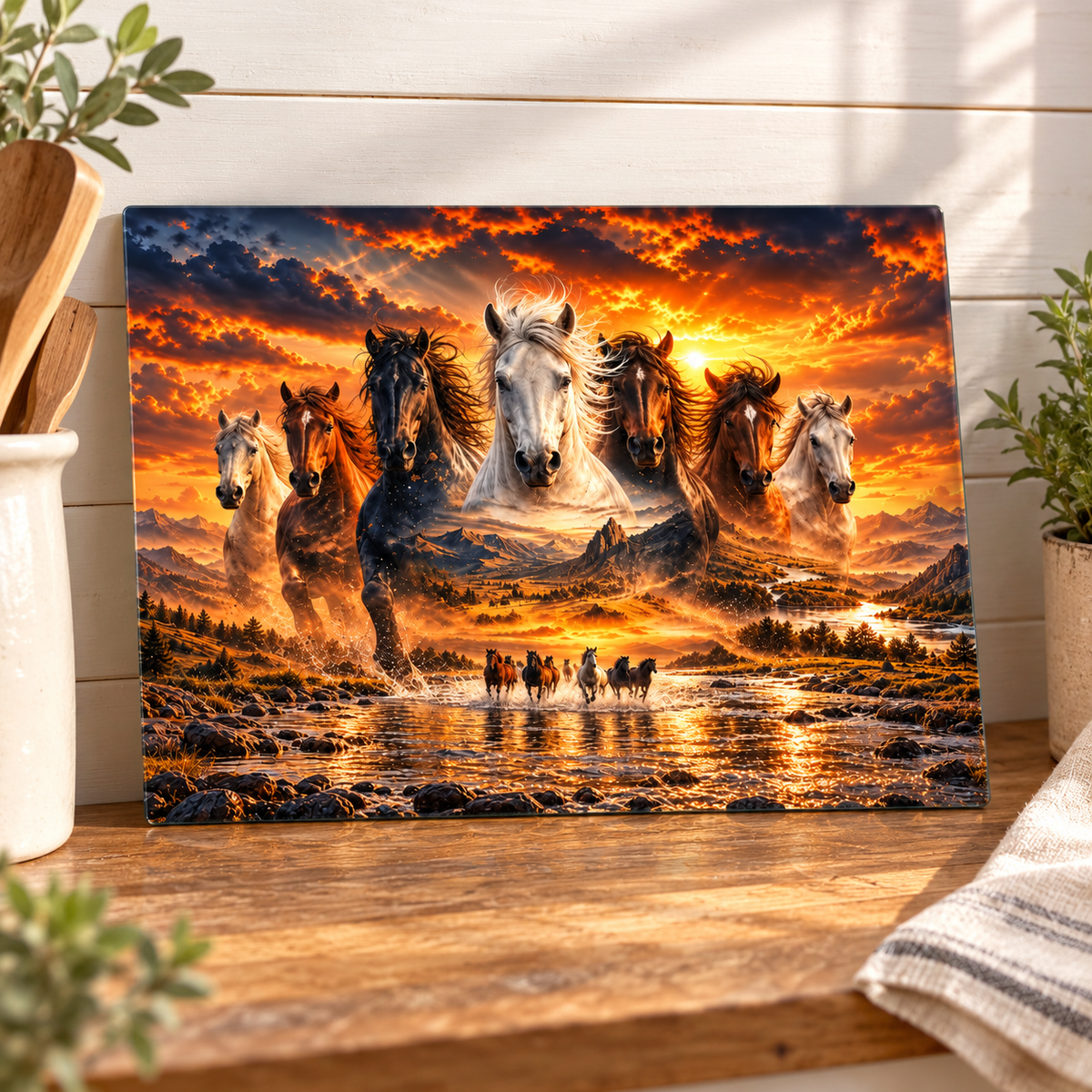Wild & Free 11 x 7.87 Inch Glass Cutting Board