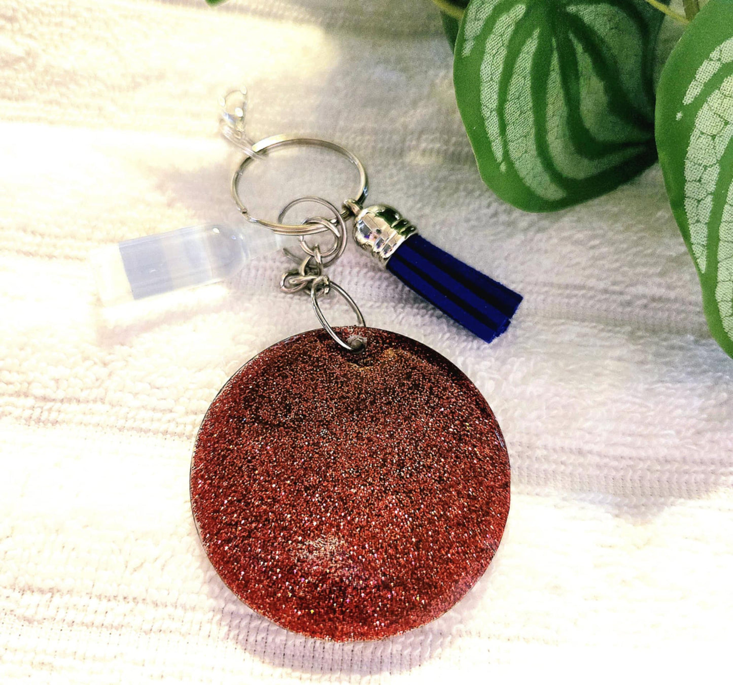 🍹 Tropical Vibes Splatter Keychain