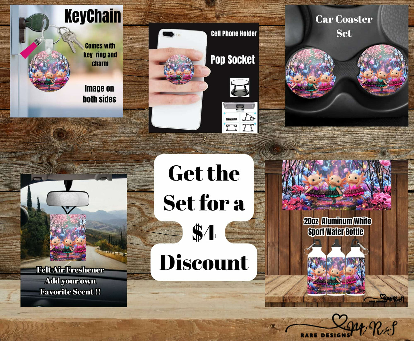 Axolotl Ballet Enchanted On-the-Go Set – 5-Piece Bundle