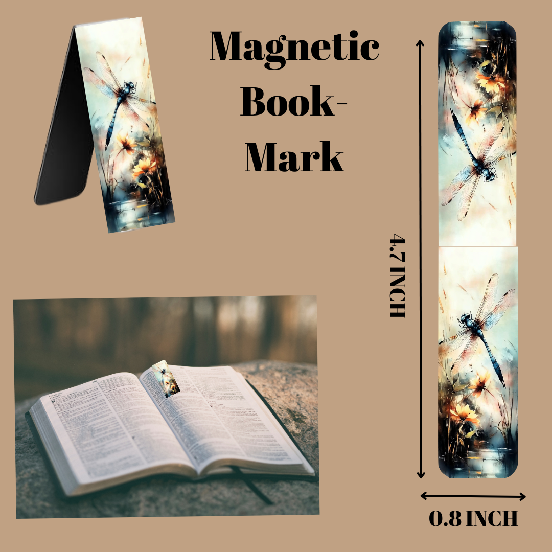 ✨ Whispers of the Wind: Dragonfly Bookmark Set ✨