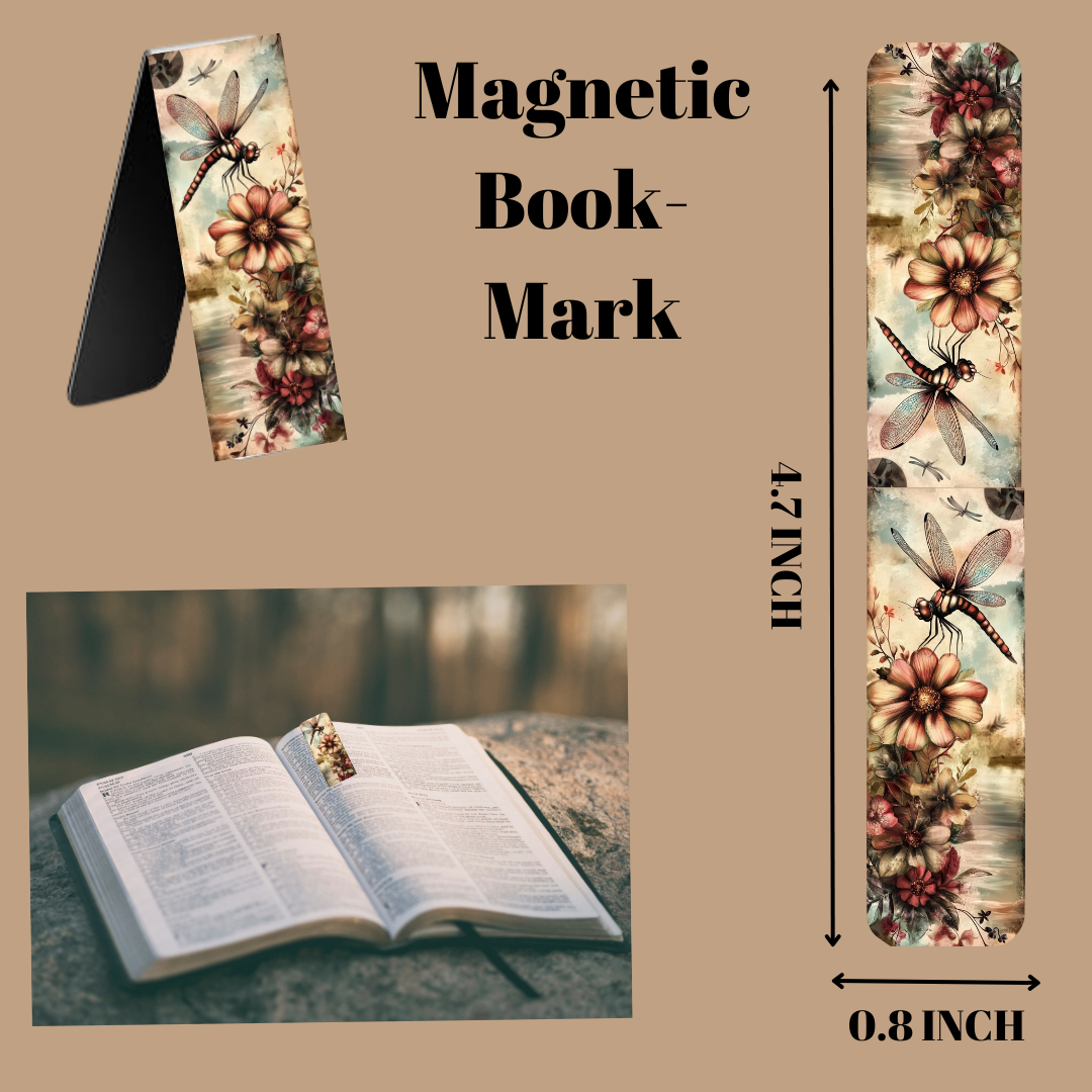 ✨ Whispers of the Wind: Dragonfly Bookmark Set ✨