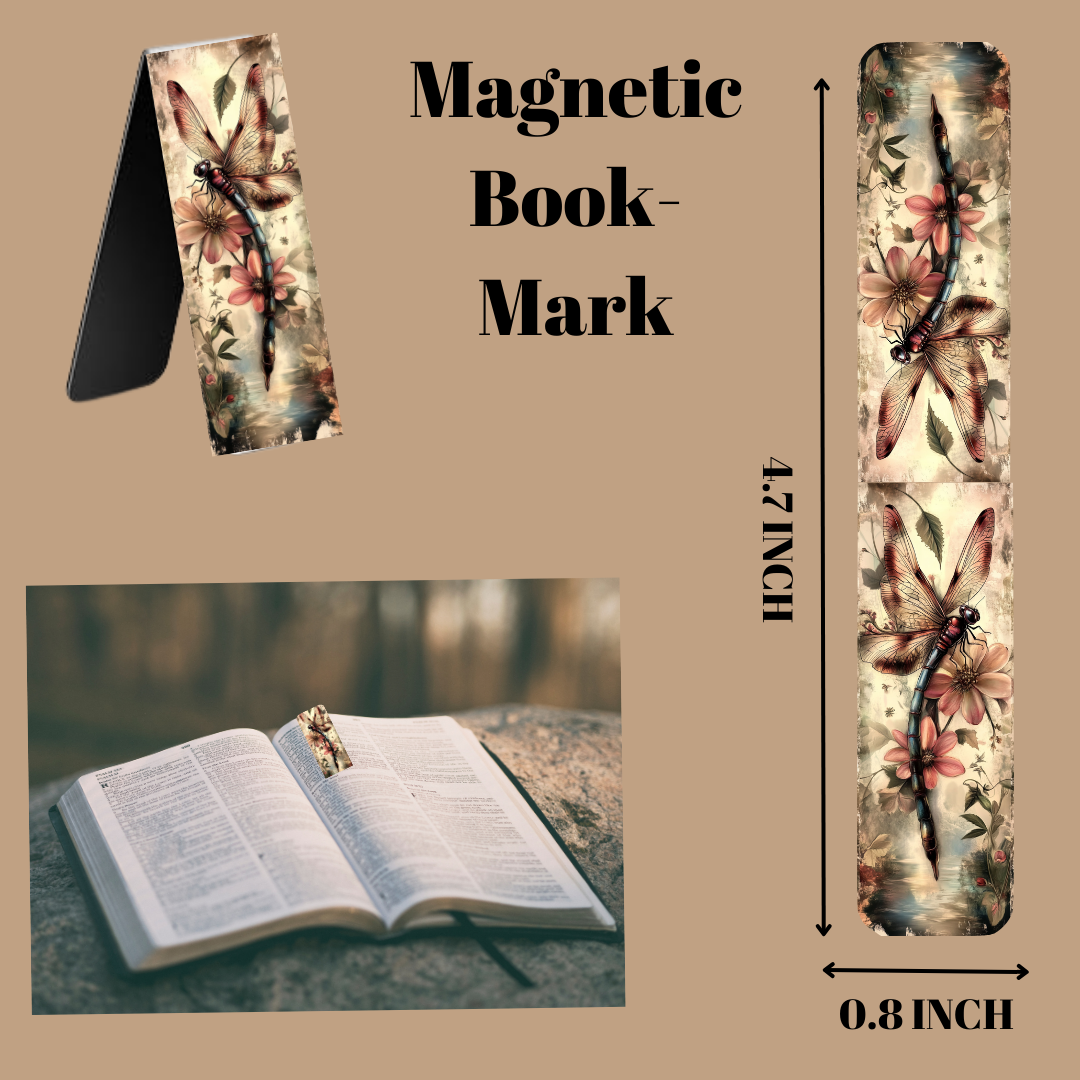 ✨ Whispers of the Wind: Dragonfly Bookmark Set ✨