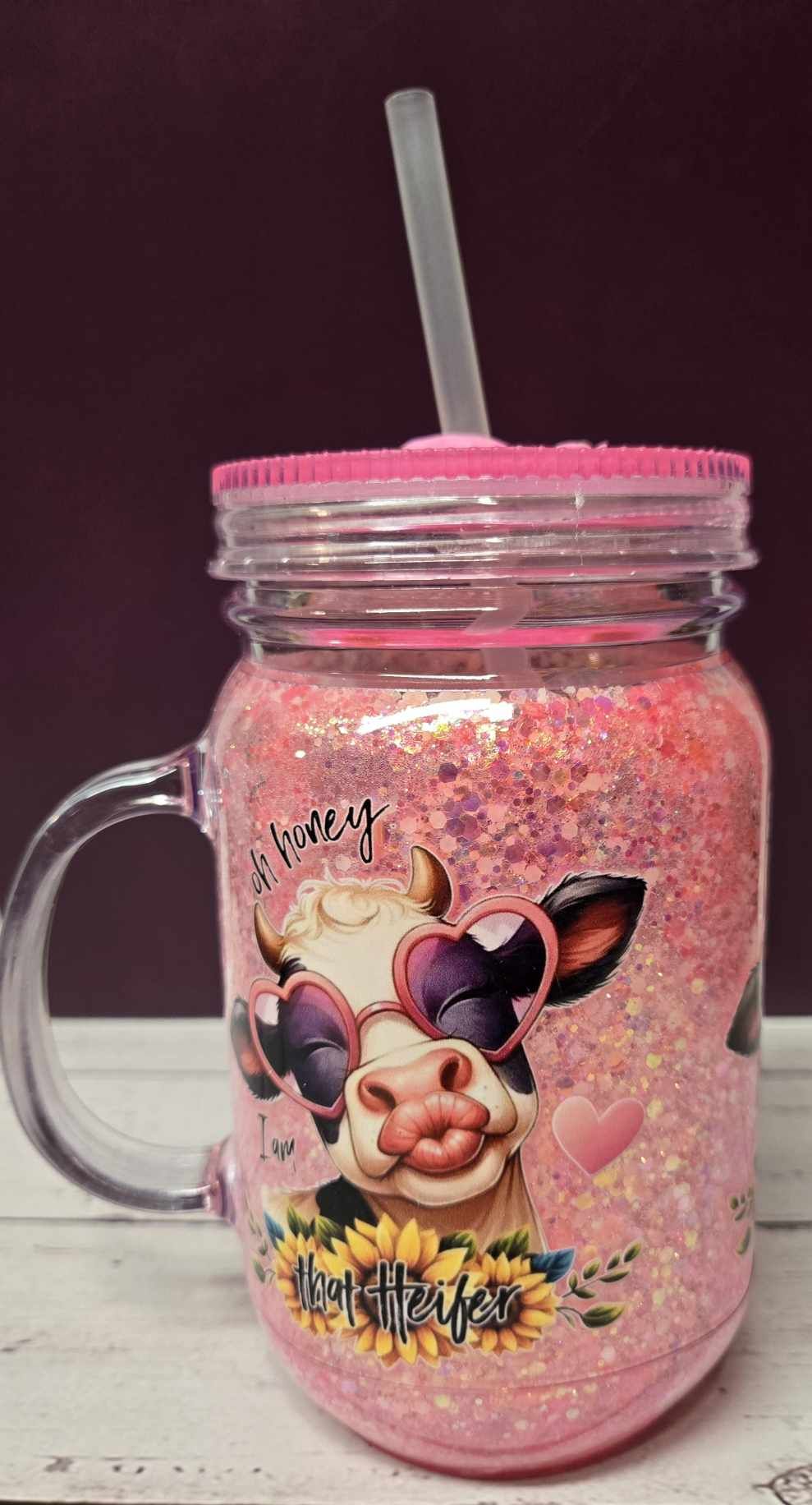 Luminous Heifer Snowglobe Tumbler