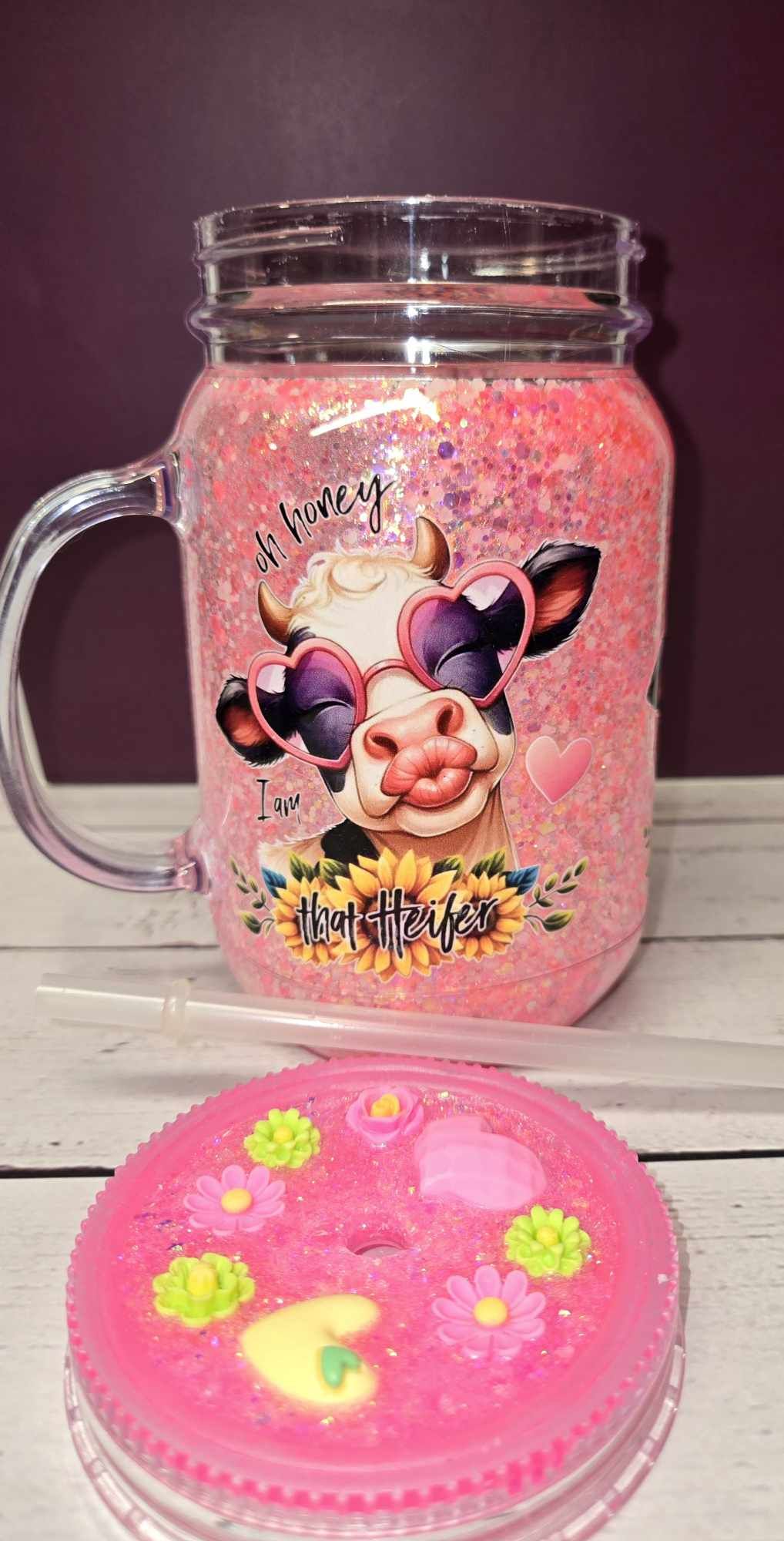 Luminous Heifer Snowglobe Tumbler