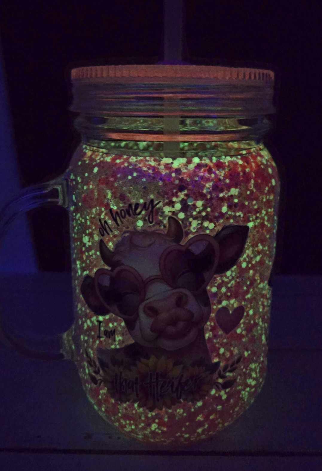 Luminous Heifer Snowglobe Tumbler