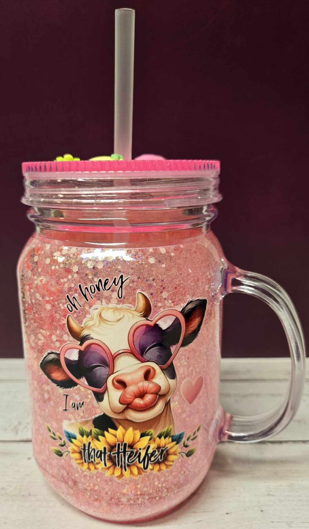 Luminous Heifer Snowglobe Tumbler