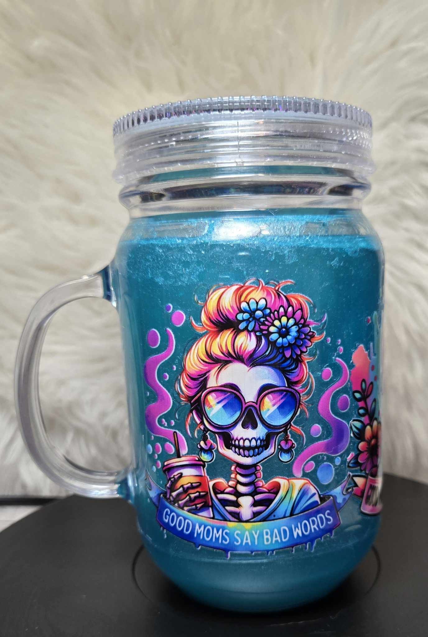 Rebel Mom Snowglobe Tumbler