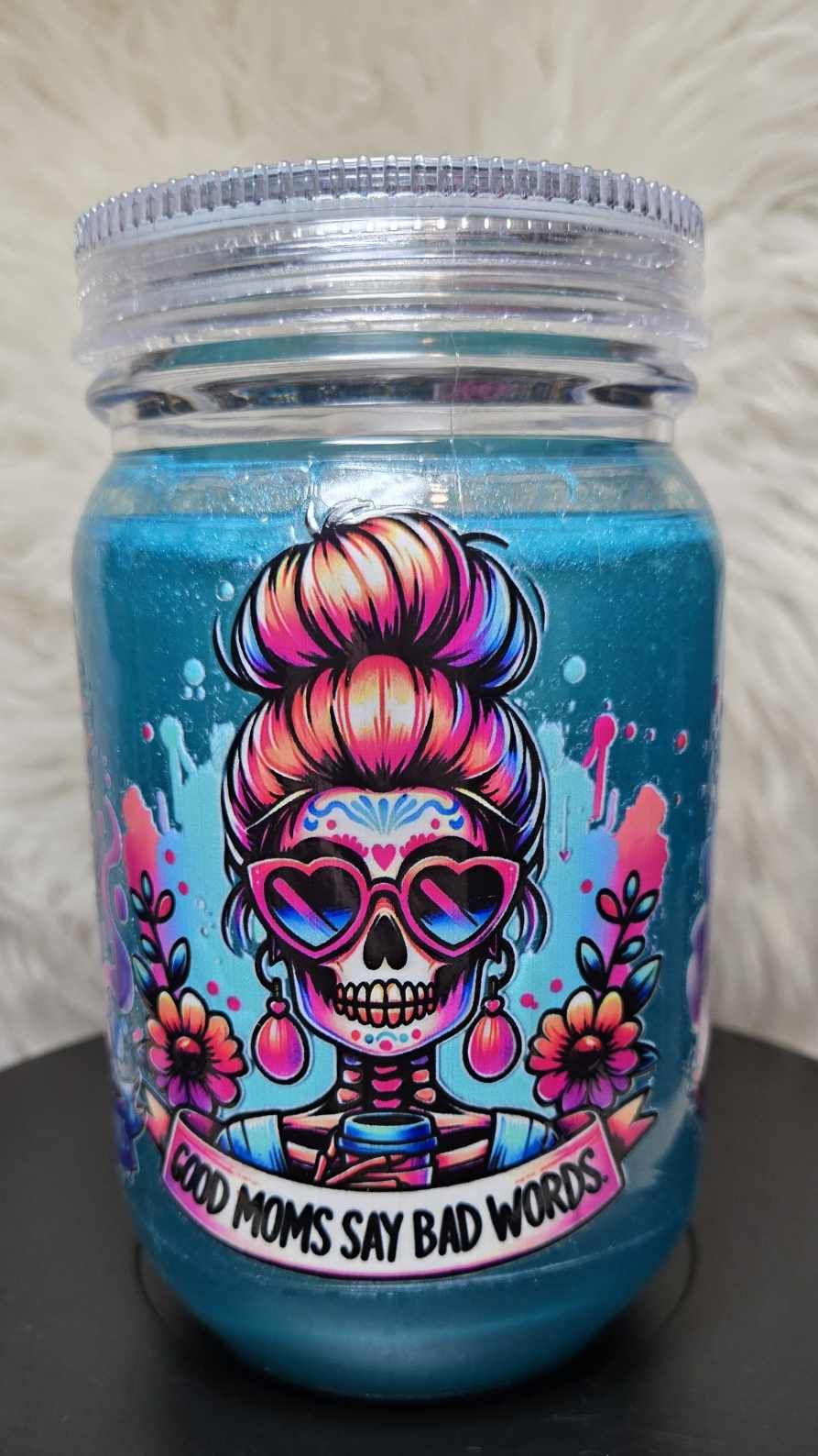Rebel Mom Snowglobe Tumbler