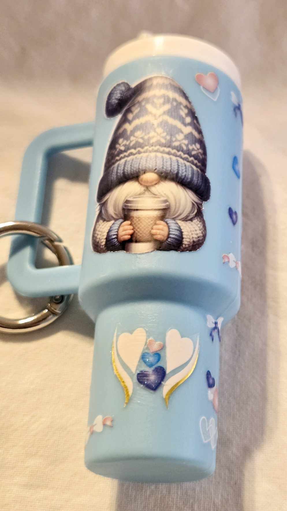Gnome Sweet Gnome Mini Tumbler Keychain