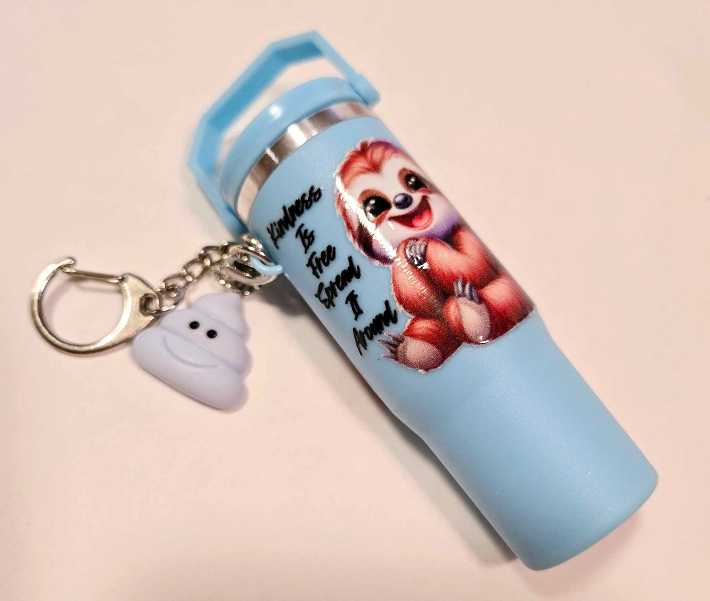 "Spread Kindness" Sloth Chapstick Keychain Duo