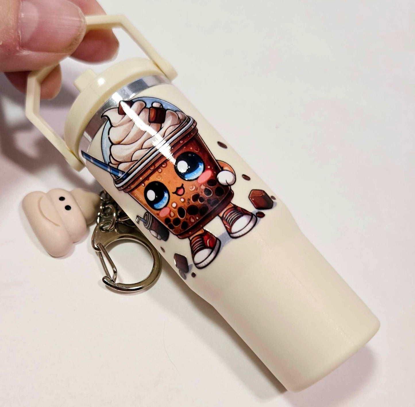 Coffee Lover's Chapstick Keychain Duo