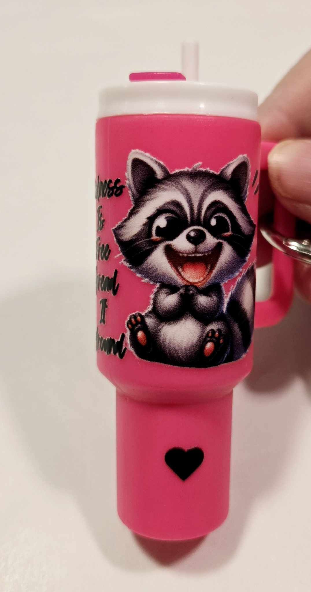 Cheery Raccoon Kindness ChapStick Holder