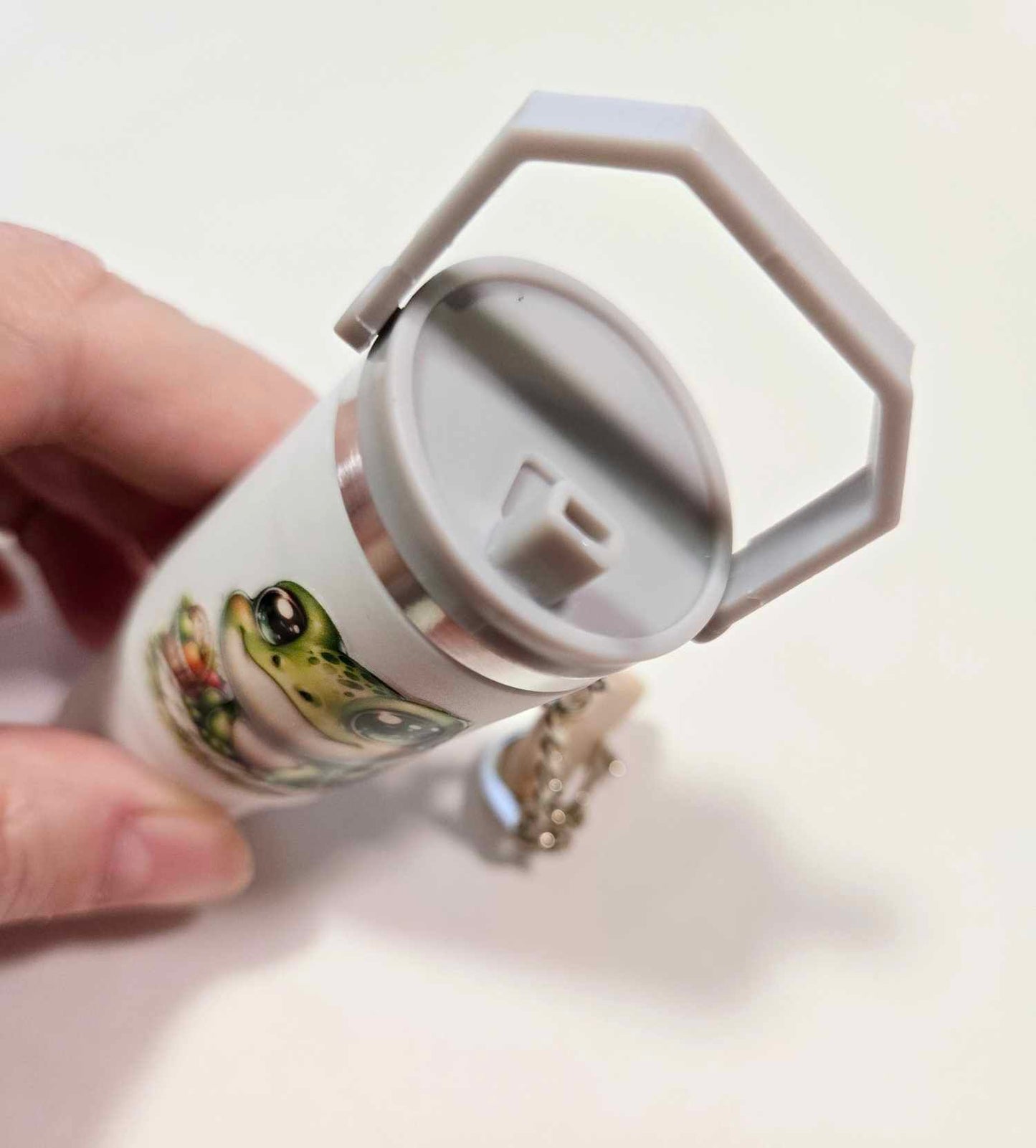 Froggy Friend Chapstick Keychain Duo