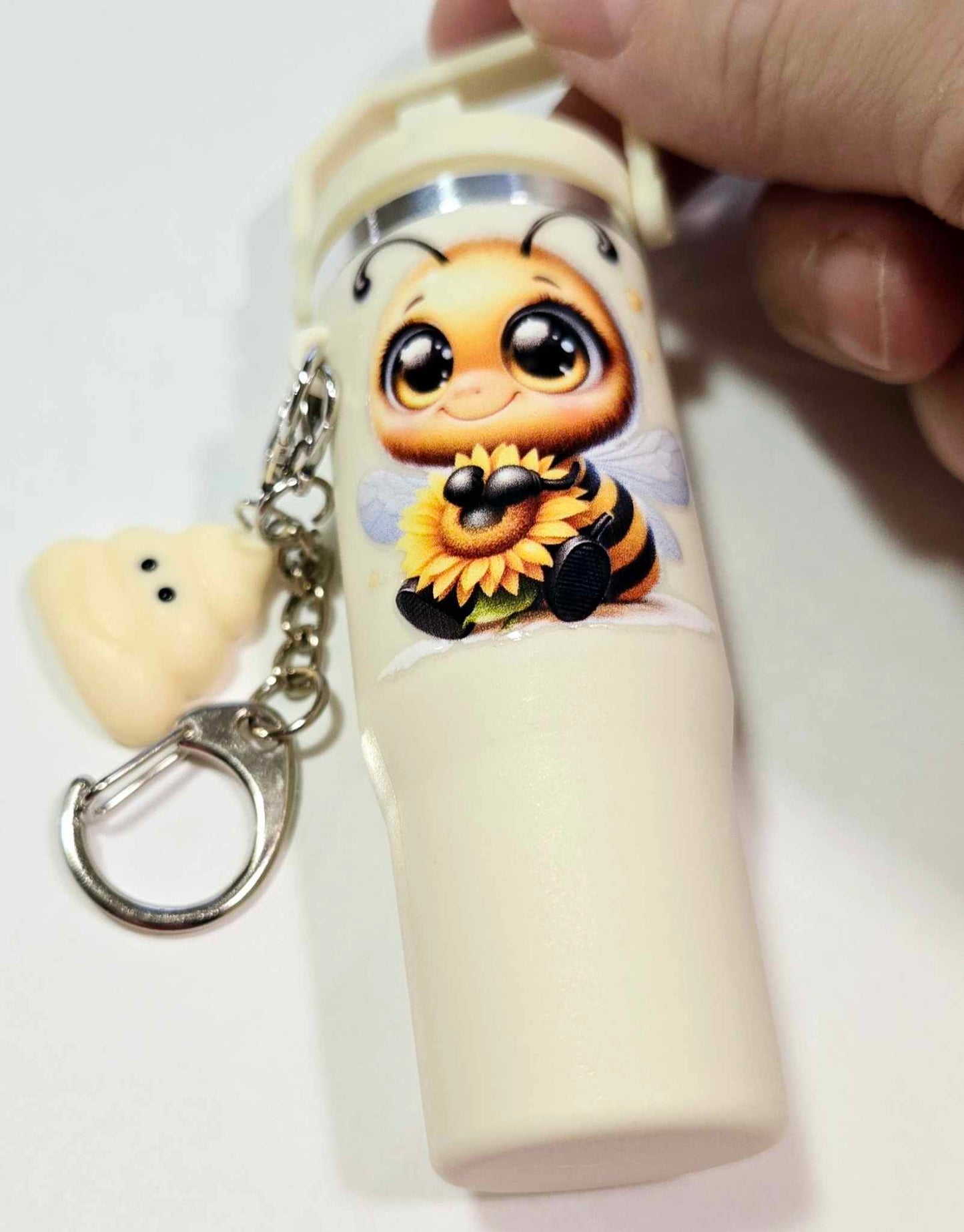 Buzzy Bee Chapstick Keychain Duo