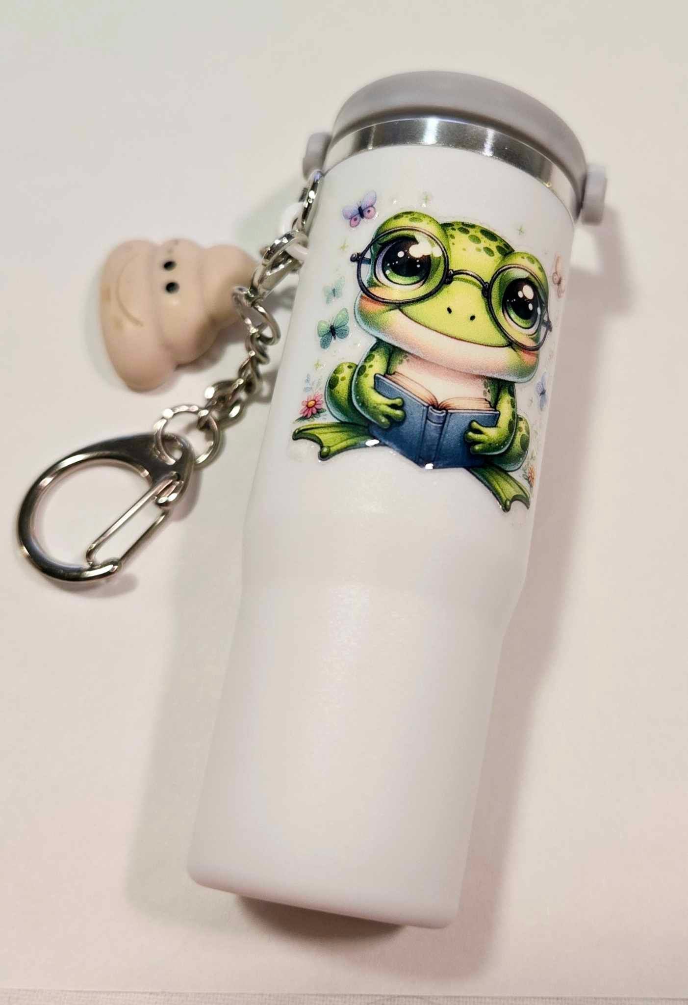 Froggy Friend Chapstick Keychain Duo