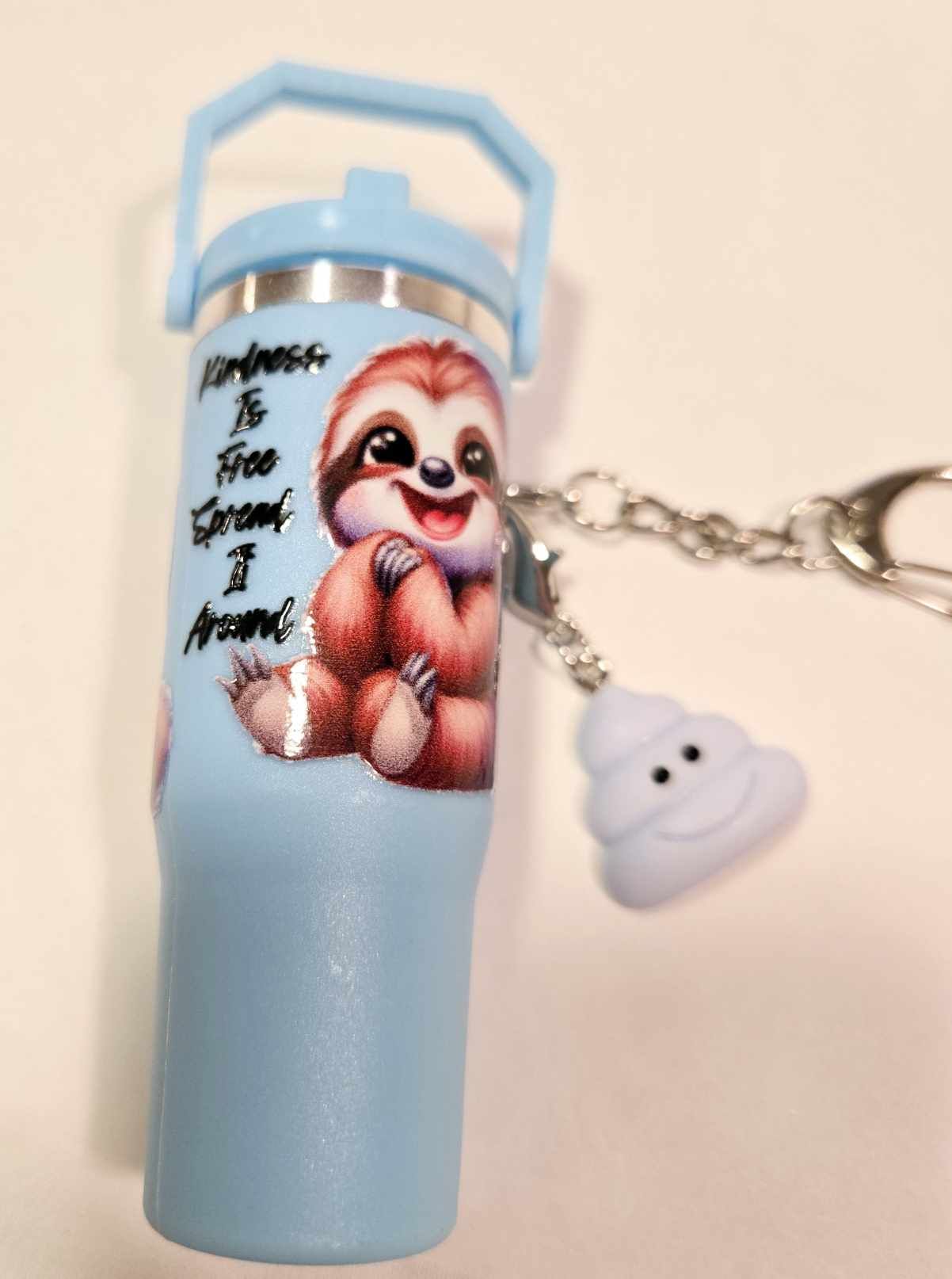 "Spread Kindness" Sloth Chapstick Keychain Duo