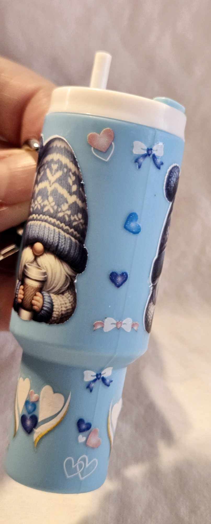Gnome Sweet Gnome Mini Tumbler Keychain