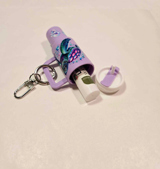 Serene Turtle ChapStick Holder
