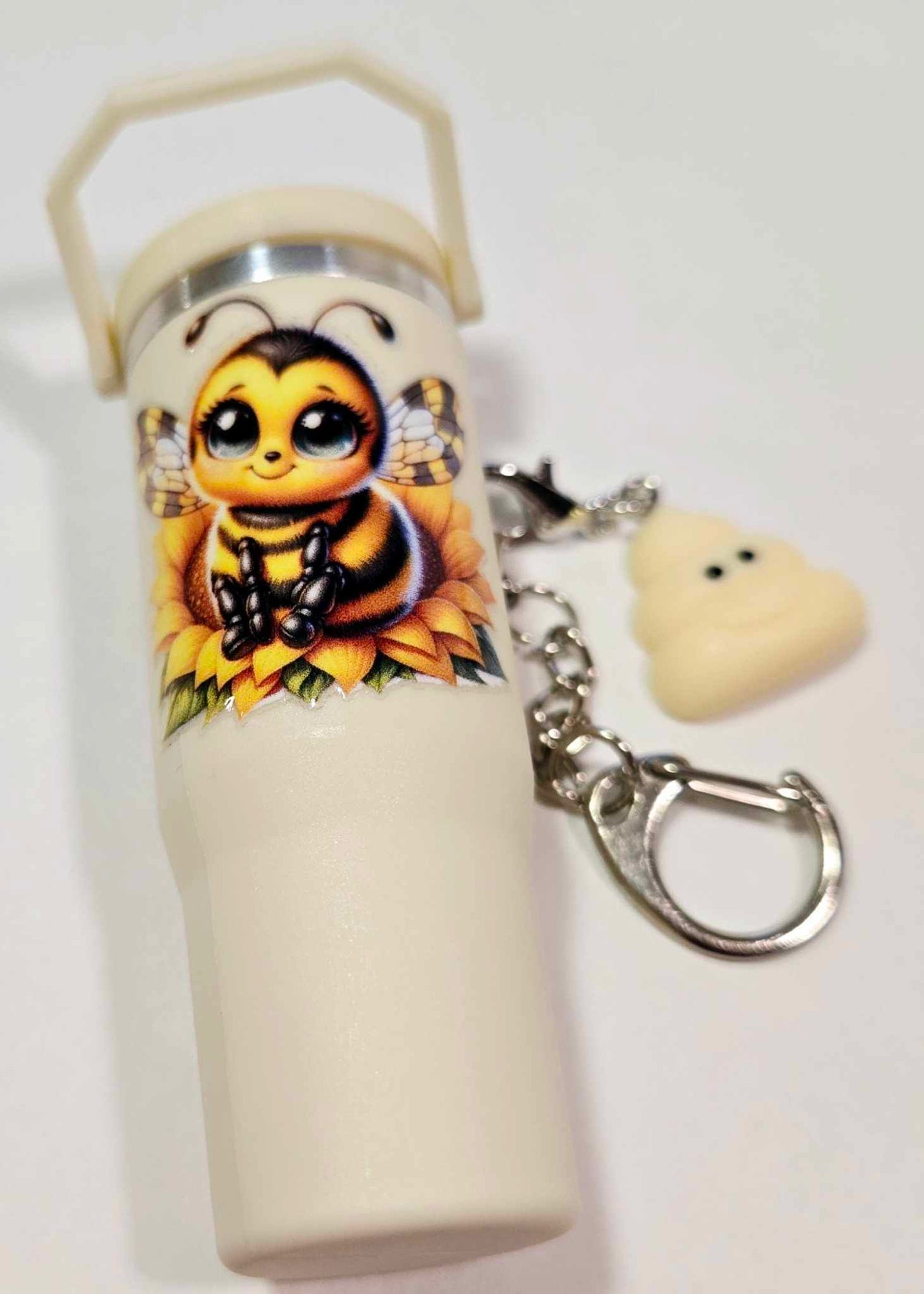 Buzzy Bee Chapstick Keychain Duo