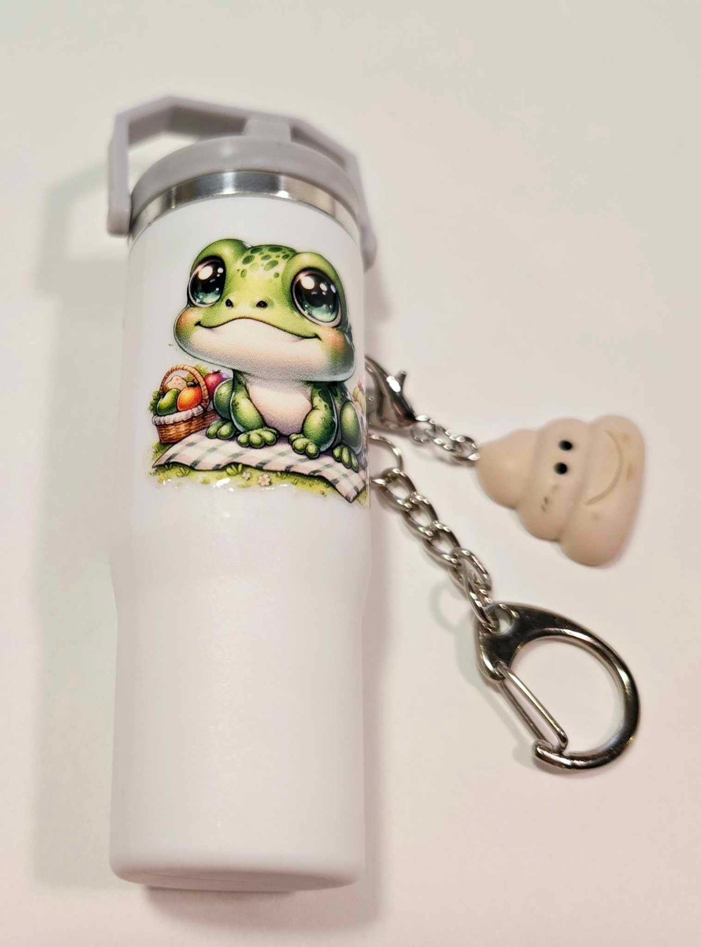 Froggy Friend Chapstick Keychain Duo
