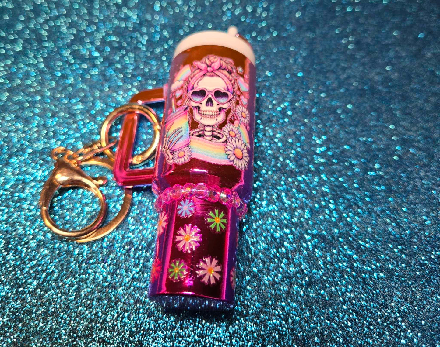 Eternal Blossom Mini Tumbler Keychain
