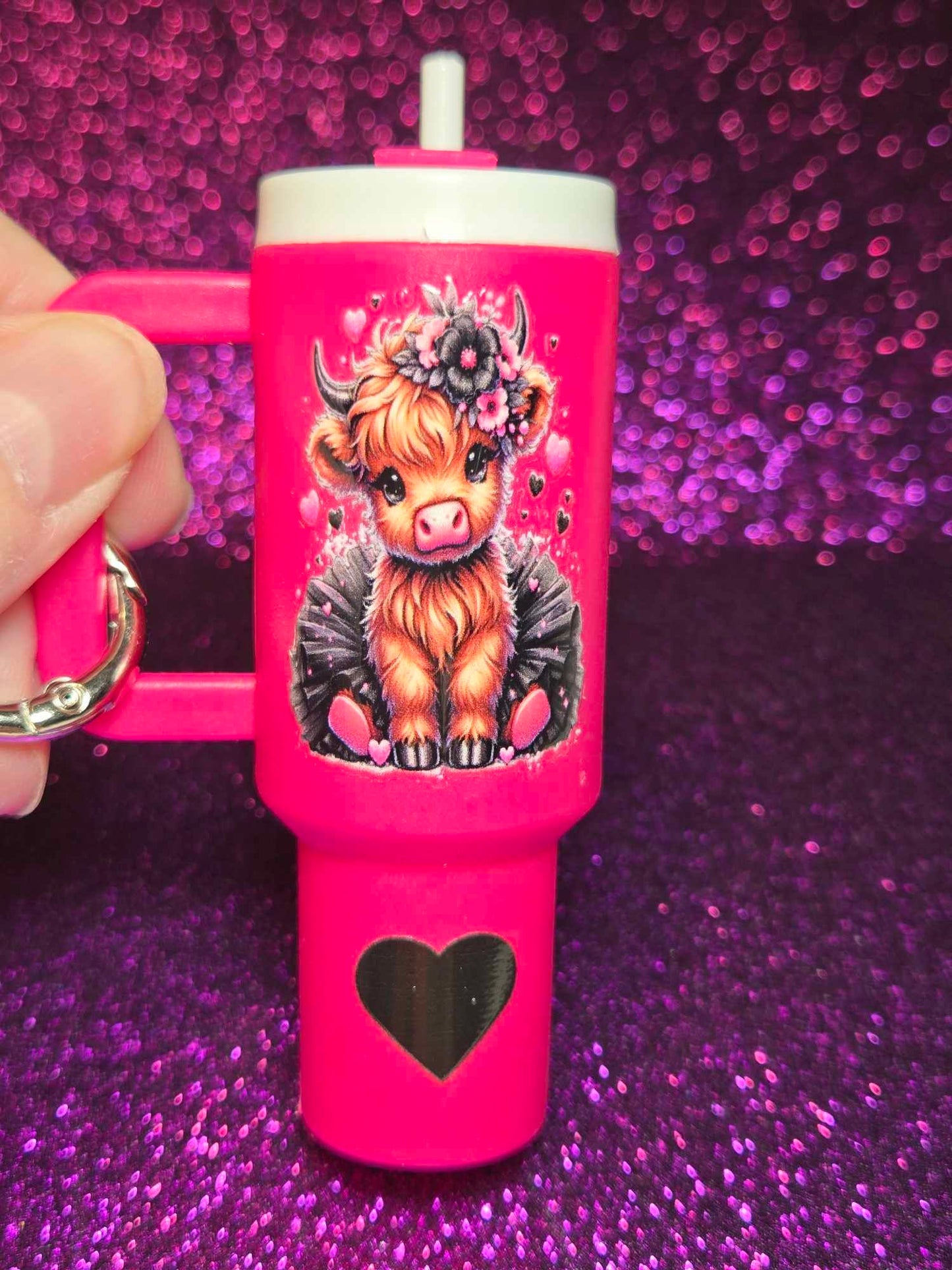 Blooming Love Mini Tumbler Keychain