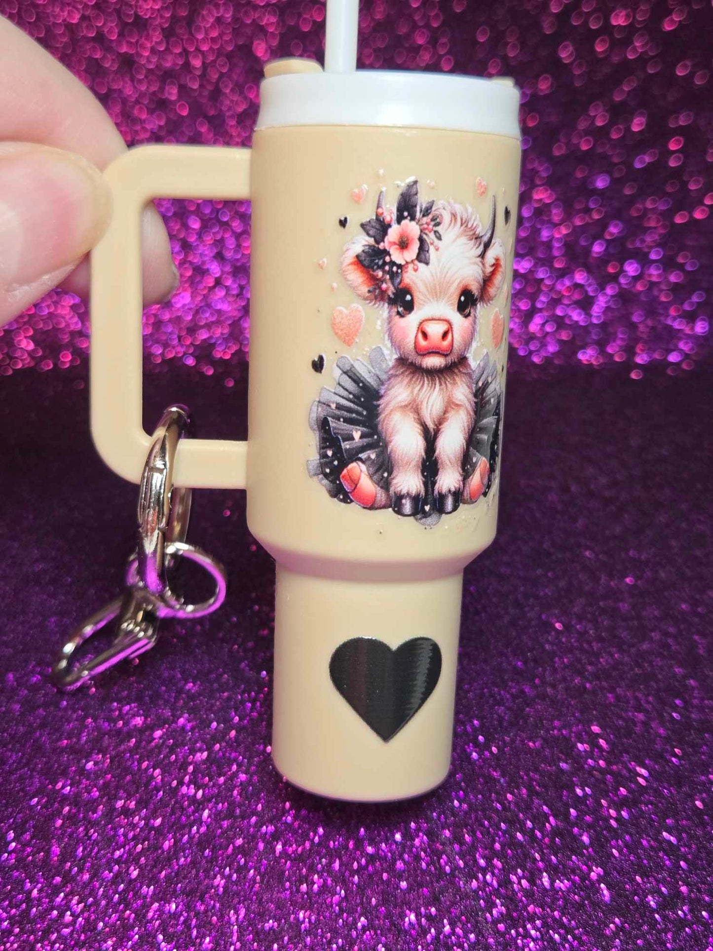 Charming Meadow Mini Tumbler Keychain