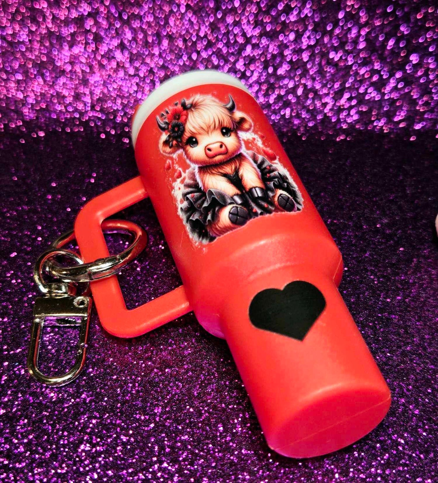 Sunset Meadow Mini Tumbler Keychain