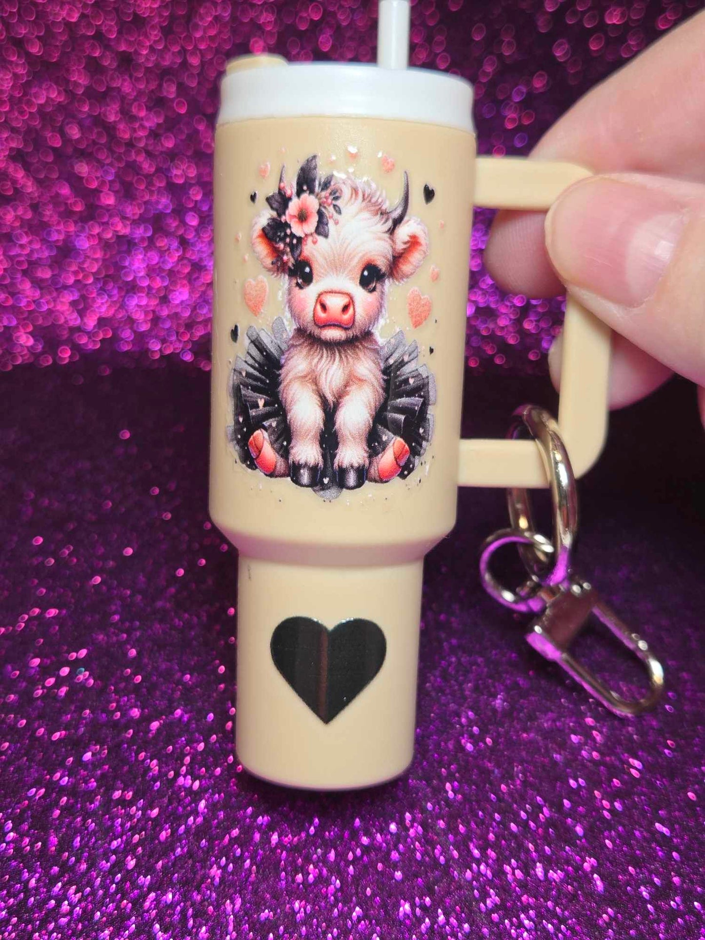Charming Meadow Mini Tumbler Keychain