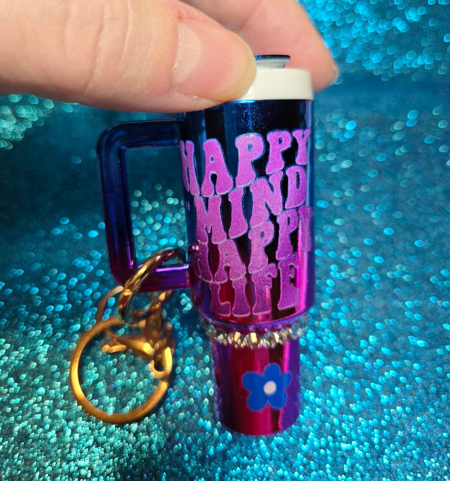 Mindful Moments Mini Tumbler Keychain