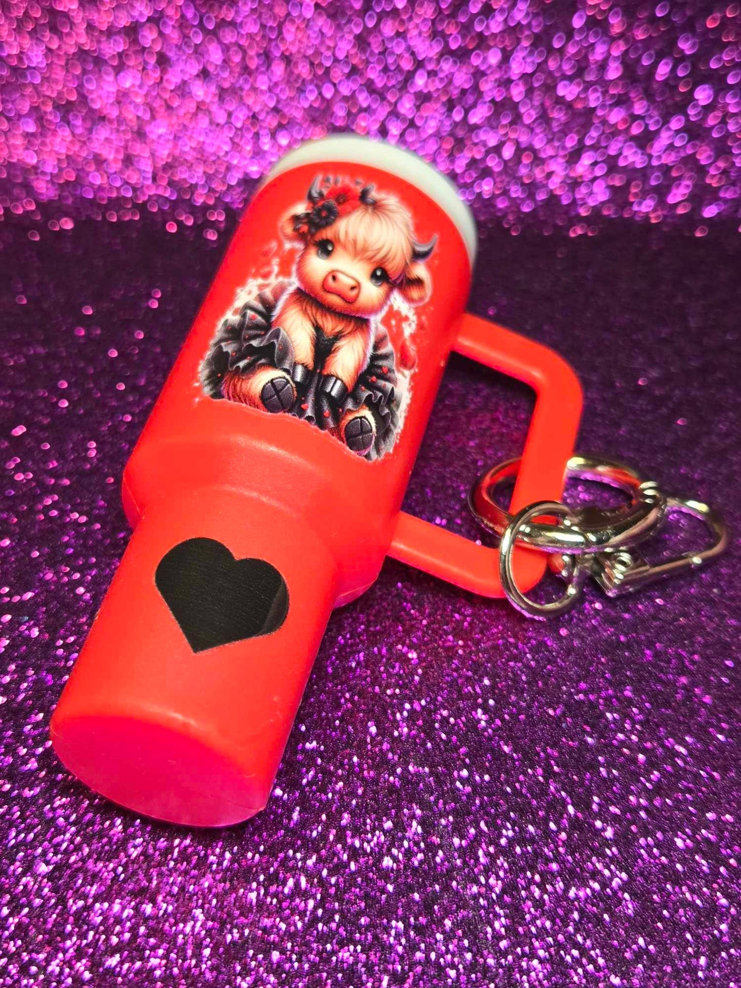 Sunset Meadow Mini Tumbler Keychain