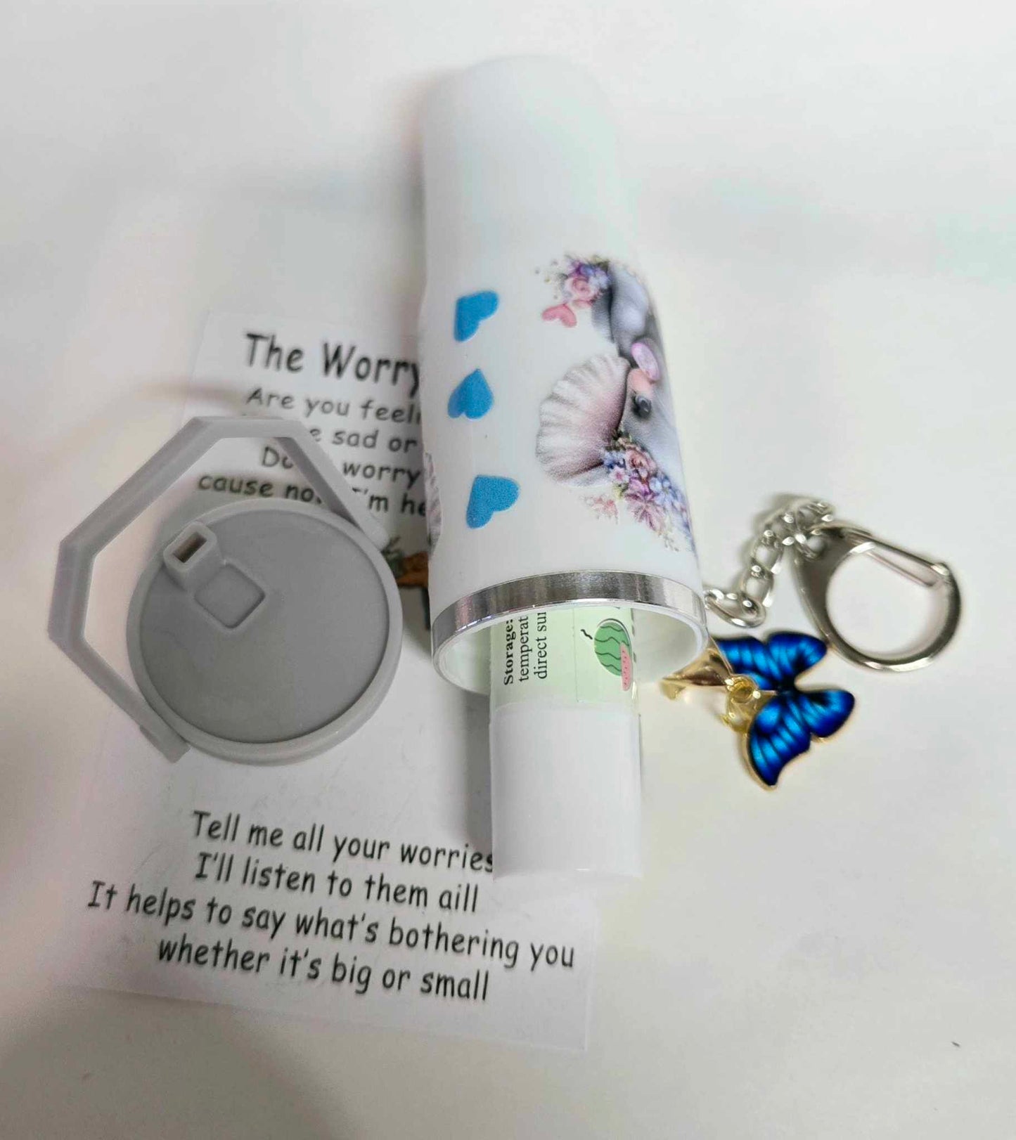 Tiny Trunks Comfort Lip Balm Holder Keychain