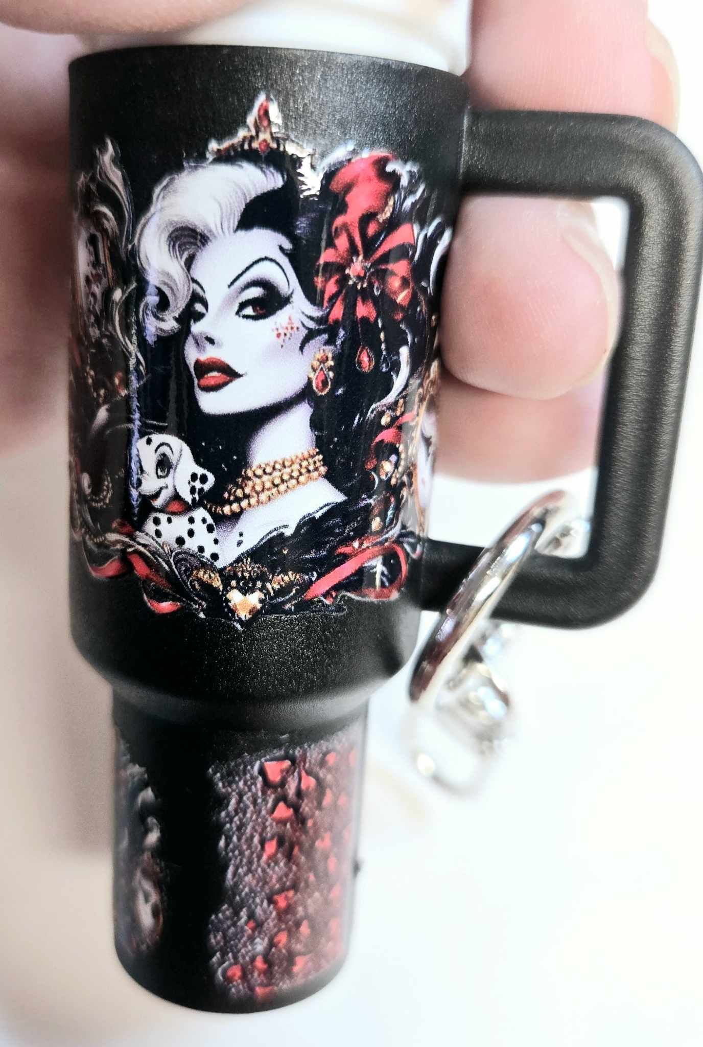 Gothic Glamour Lip Balm Holder Keychain