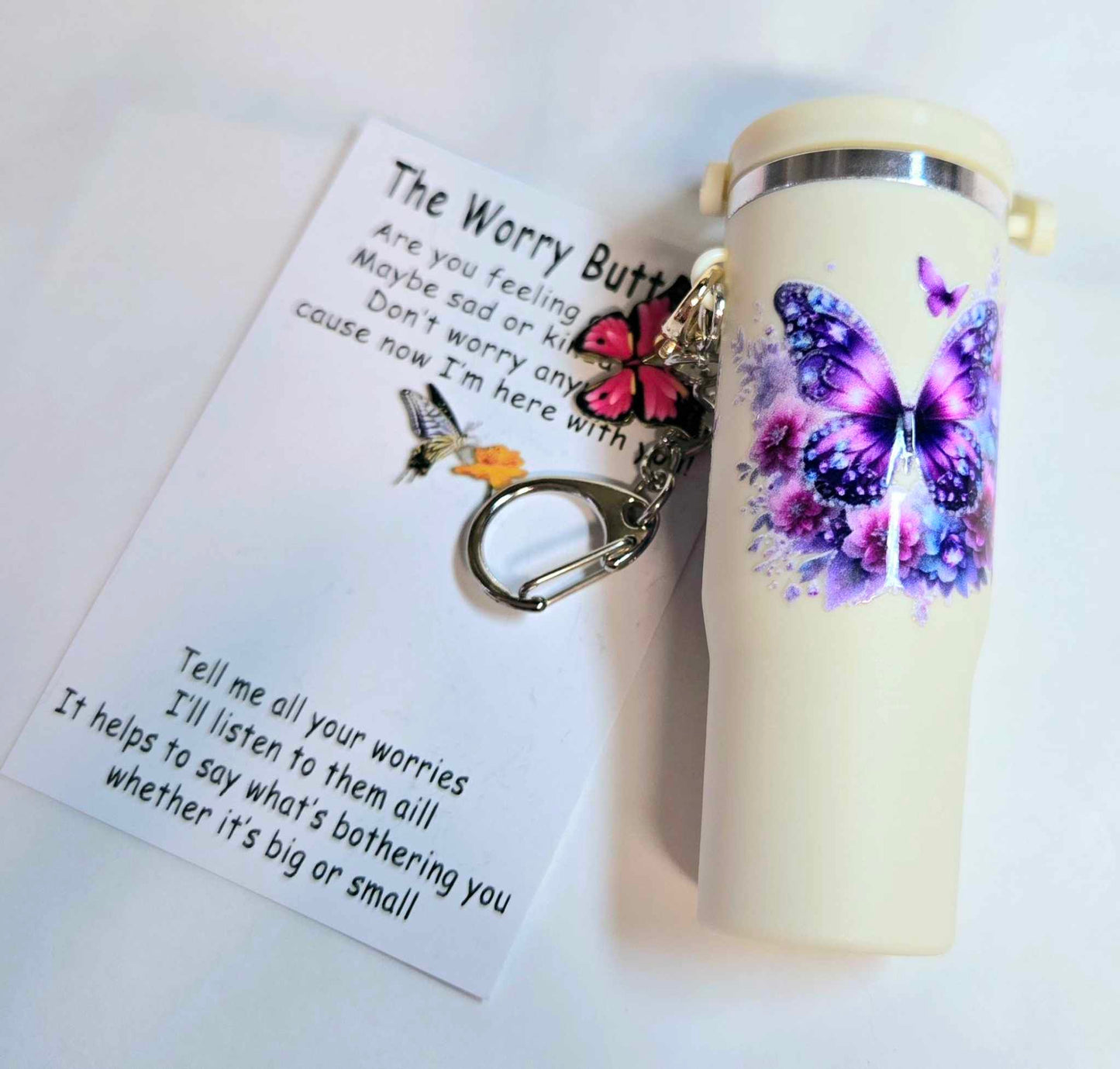 Soothing Serenity Lip Balm Holder Keychain
