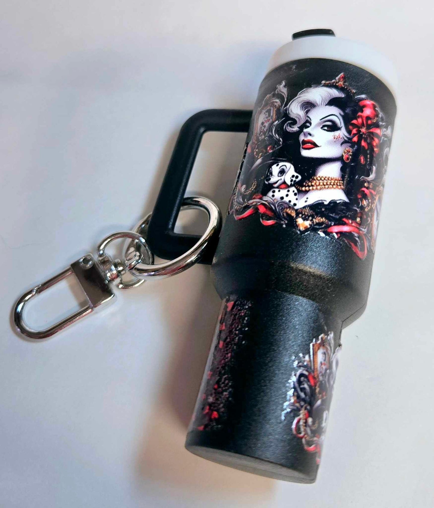 Gothic Glamour Lip Balm Holder Keychain