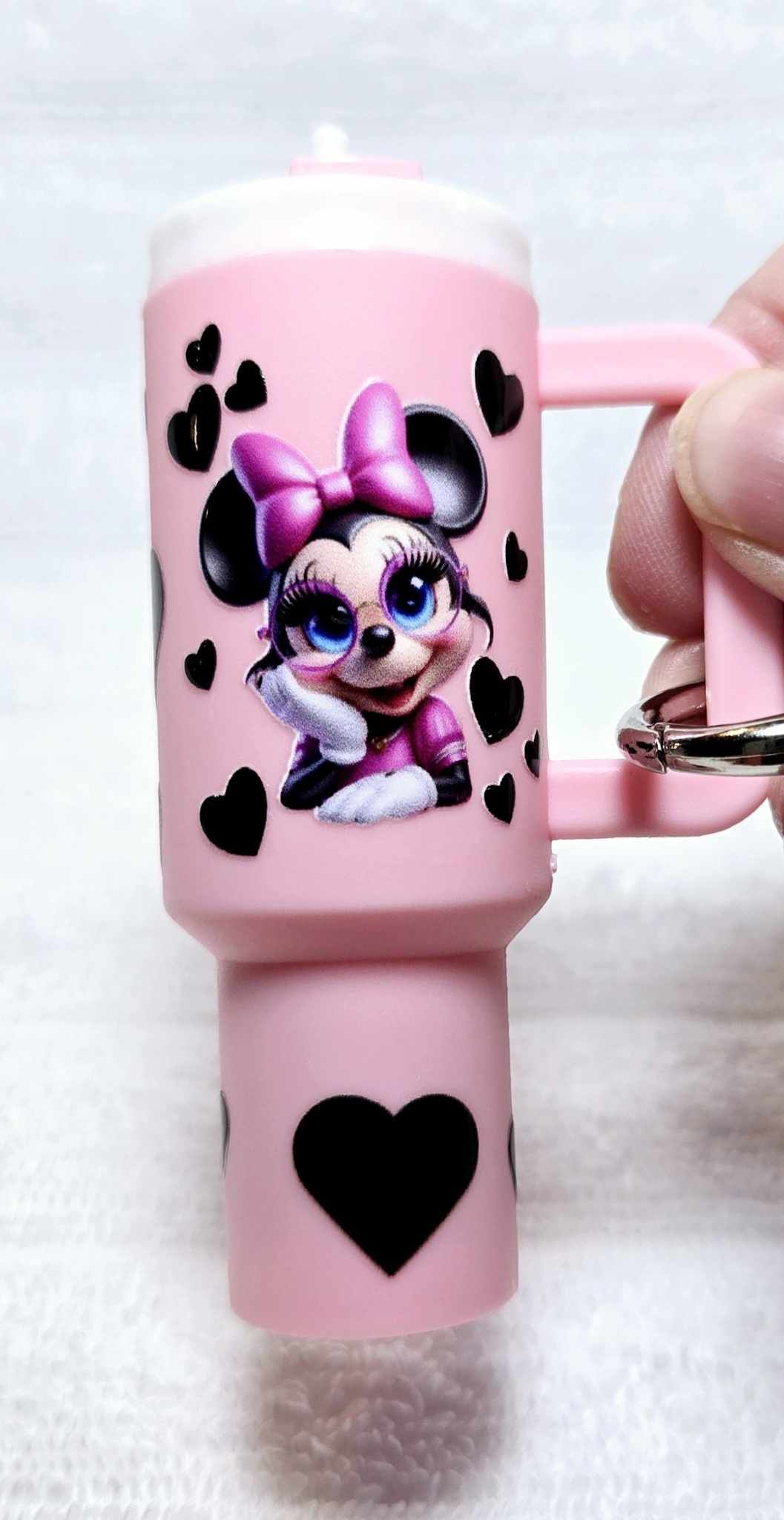 Heartful Minnie Whimsy Keeper Keychain