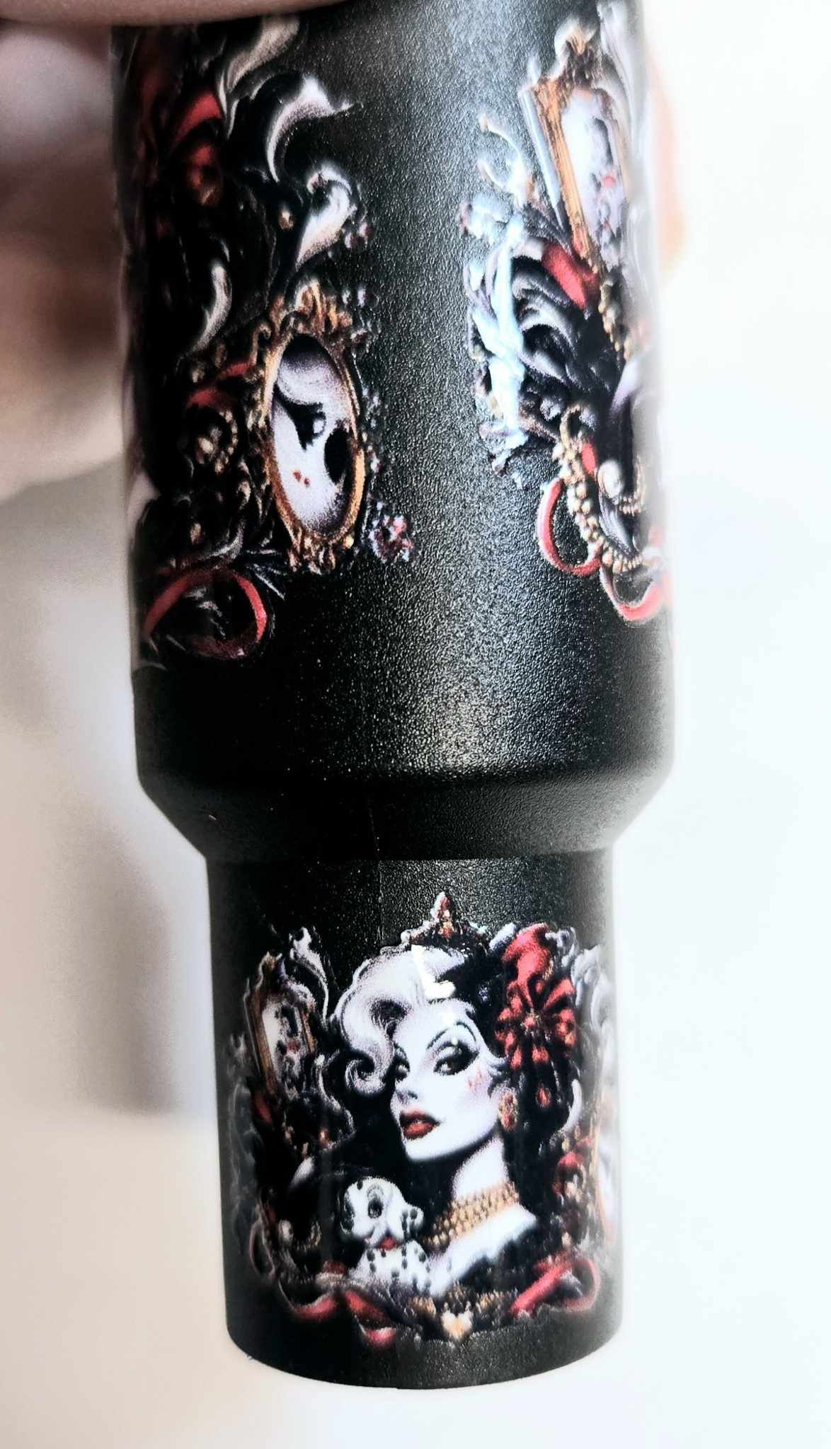 Gothic Glamour Lip Balm Holder Keychain