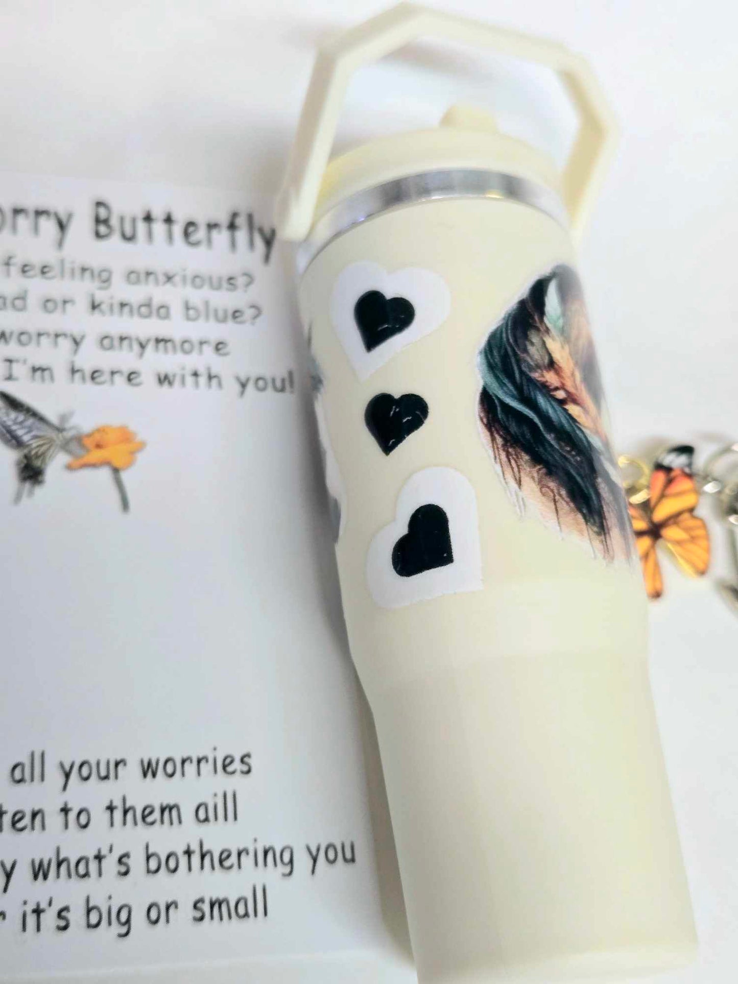 Gentle Guardian Horse Lip Balm Holder Keychain