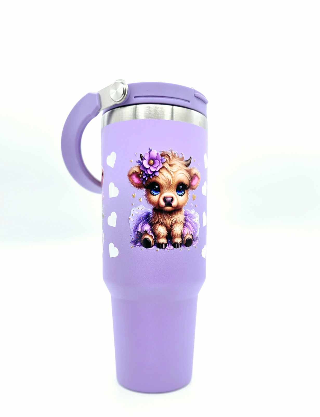 Lavender Moo-d Magic Tumbler – 40oz Stainless Steel with Handle