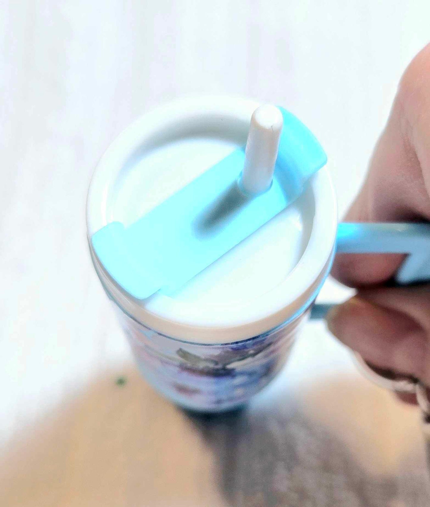 ๐ Blue Breeze Tumbler Keychain โ Forget-Me-Not Edition