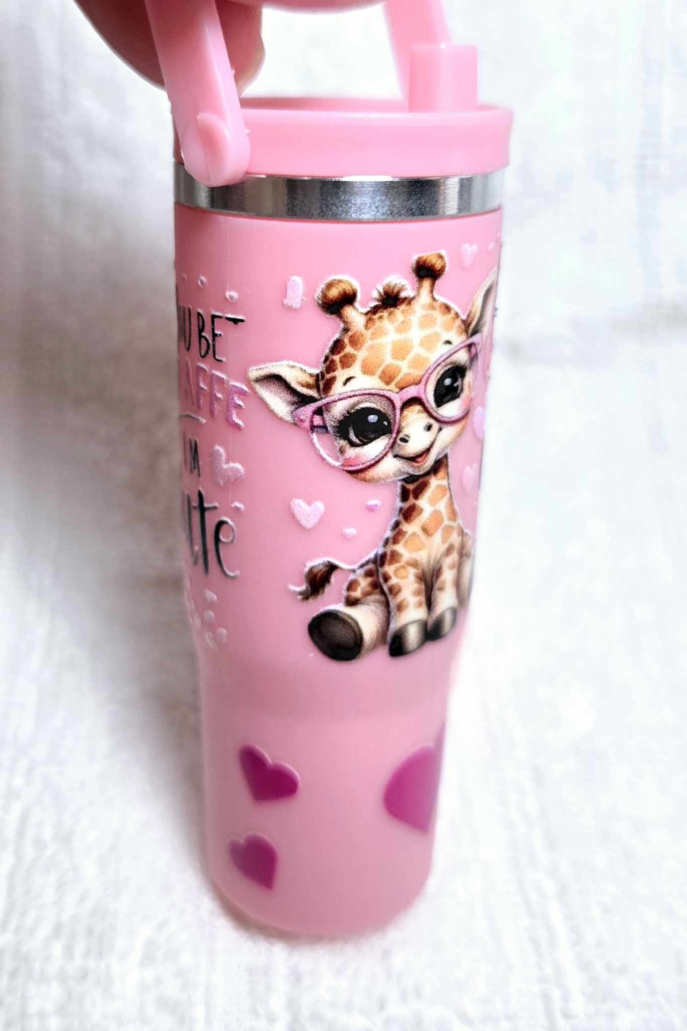 Giraffe Mini Tumbler Storage Keychain