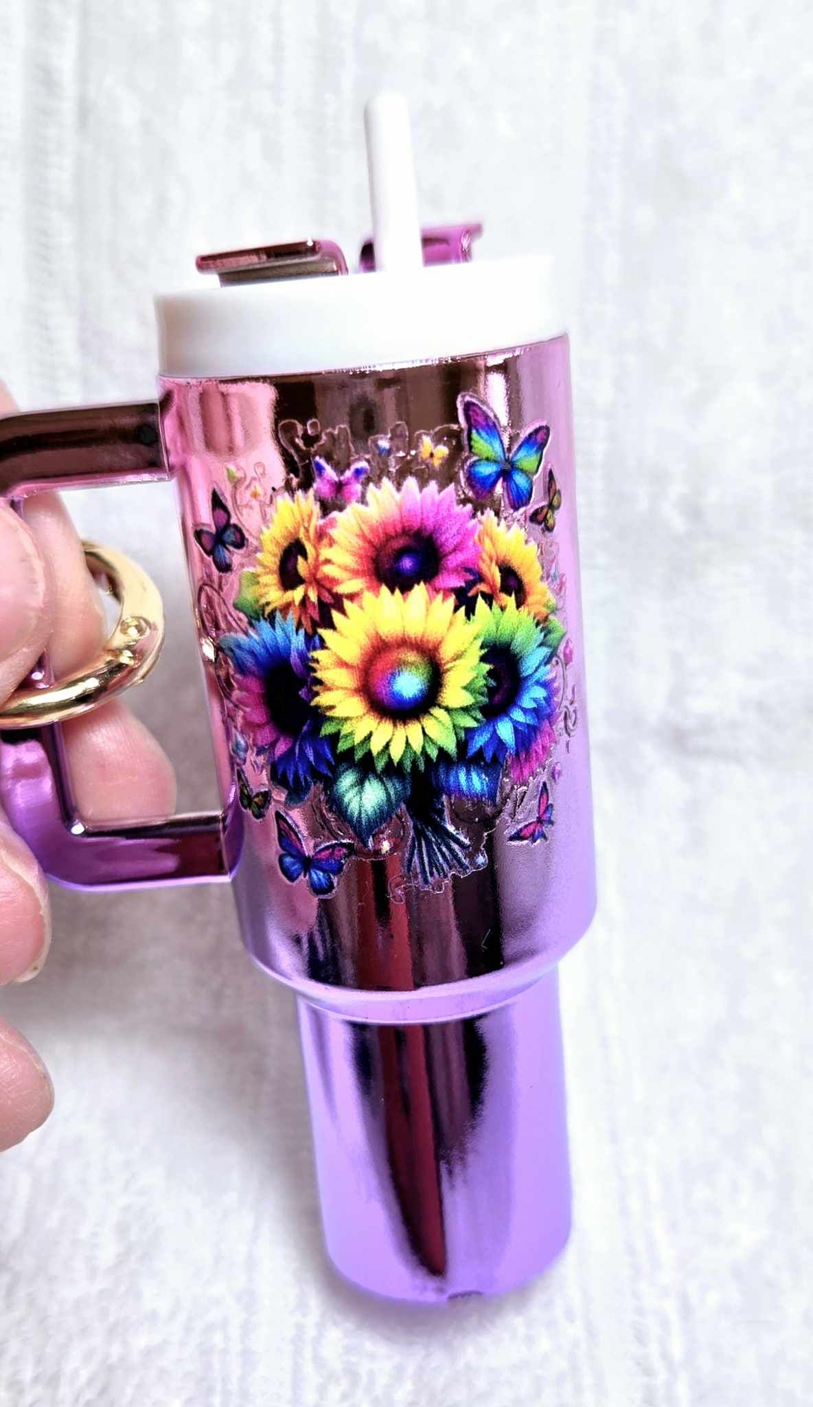 Floral Fantasy Mini Stash Keychain