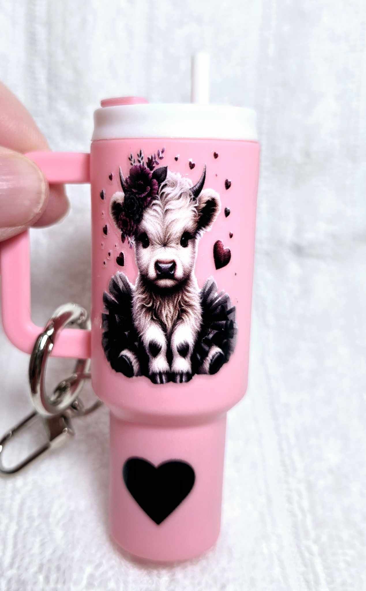 Highland Heart Mini Storage Keychain