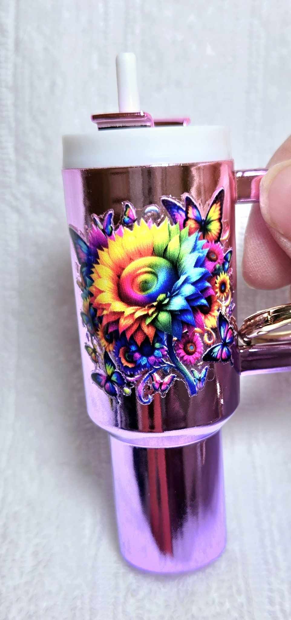 Floral Fantasy Mini Stash Keychain